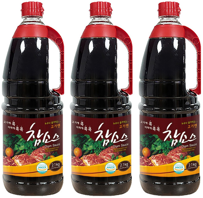 참 우리식품 고기엔 참소스, 2.1kg, 3개