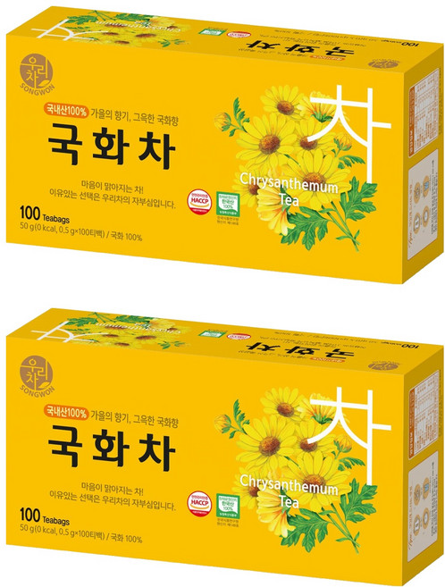 우리차 국화차 티백, 0.5g, 100개입, 2개