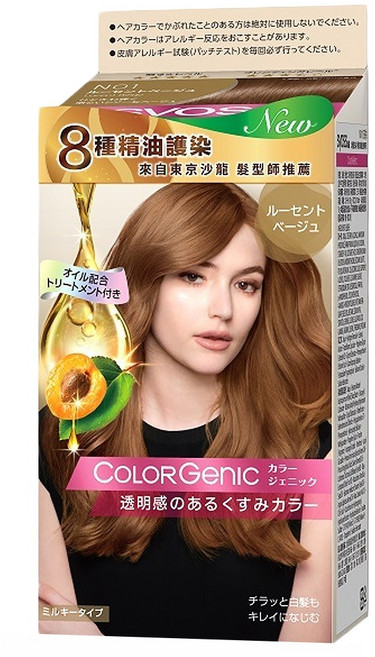 syoss 絲蘊 極致透感染髮系列 第一劑50g+第二劑100ml+染後護髮乳15g, N01 奶茶棕, 1盒