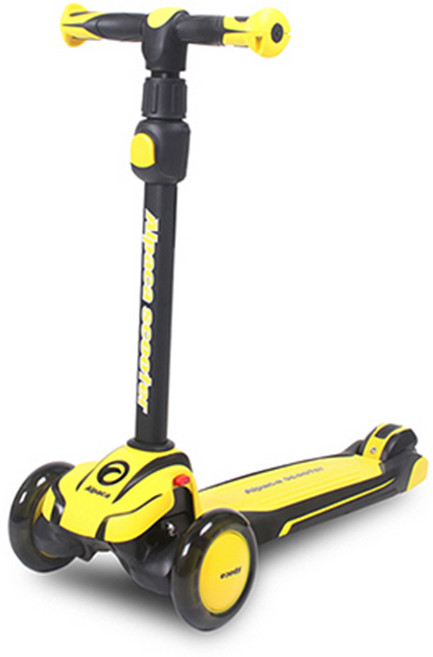 알파카 노블레스 아동용 킥보드 2020년, 옐로우, 1개
