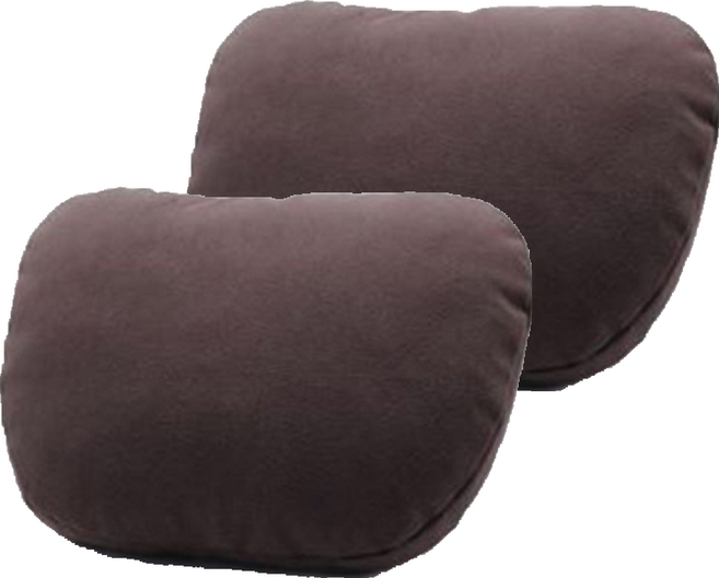소울랜드 프리미엄 차량용 목쿠션, 다크브라운, 2개