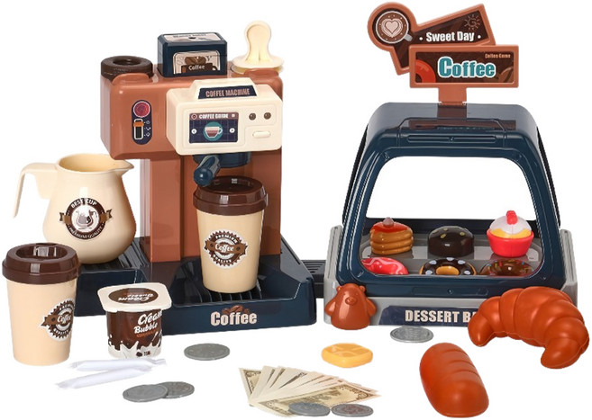 캐스비 플레이 스윗홈카페 소꿉놀이 세트 KBP2218, 혼합색상, 1개