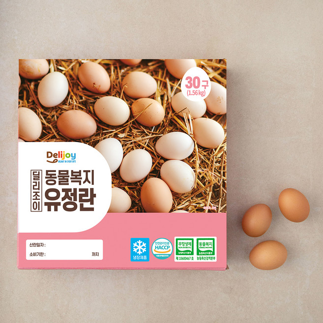 딜리조이 동물복지 유정란, 30구, 1개