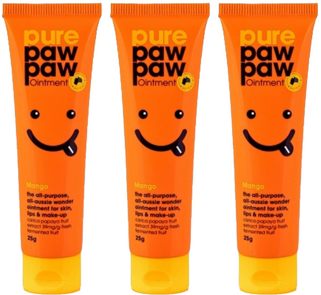 purepawpaw 澳洲神奇萬用木瓜霜, 芒果香, 25g, 3條