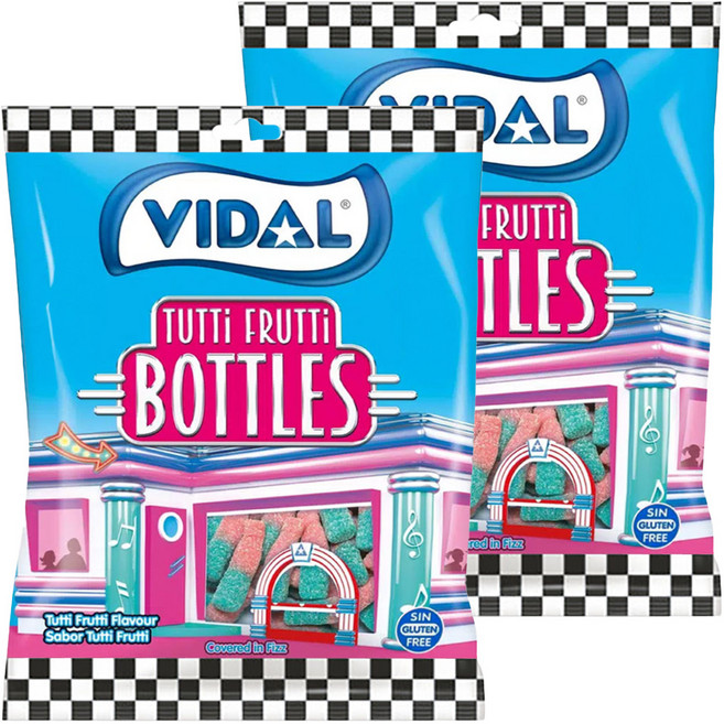 VIDAL 泡泡糖風味酸軟糖, 90g, 2包