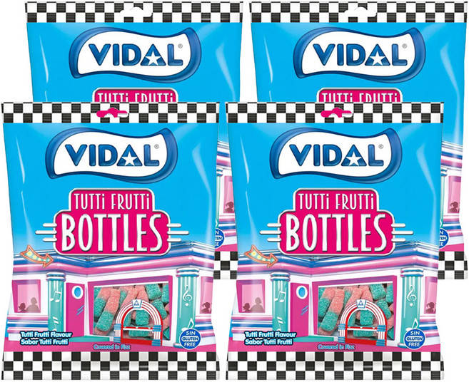 VIDAL 泡泡糖風味酸軟糖, 90g, 4包