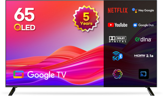 이노스 4K UHD QLED ZERO EDITION TV, 164cm(65인치), QLED65UHD Google, 스탠드형, 방문설치