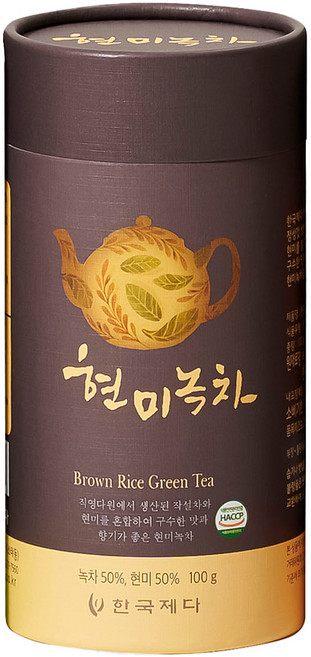 한국제다 현미녹차 지관, 100g, 1개, 1개입