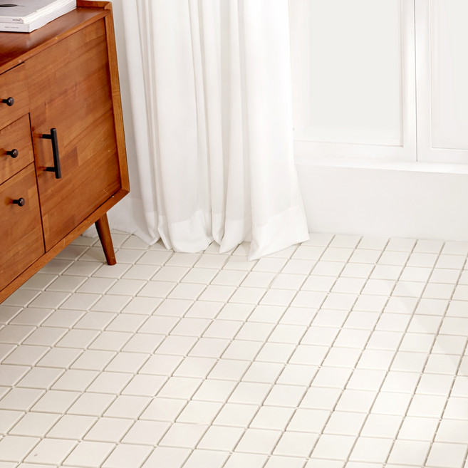 탐사 타일형 조립마루, 아이보리, 9개