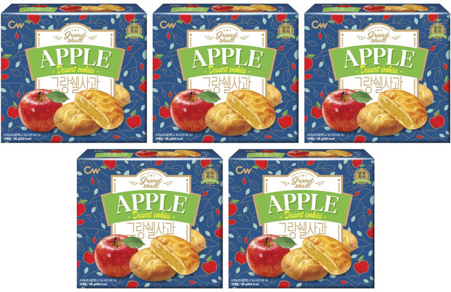 그랑쉘사과 10p, 195g, 5개