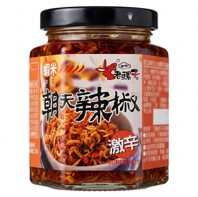 老騾子 蝦米朝天辣椒, 105g, 1罐