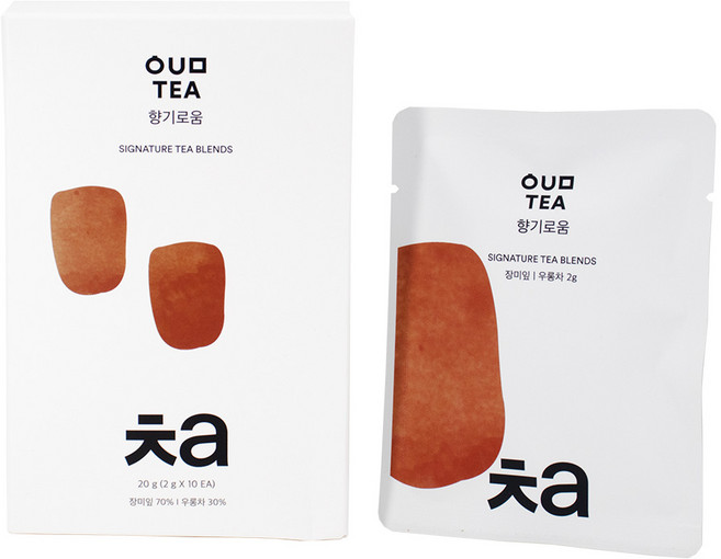 카페차 ㅊa 향기로움 우롱차잎 장미꽃잎 블렌디드 티, 2g, 10개입, 1개