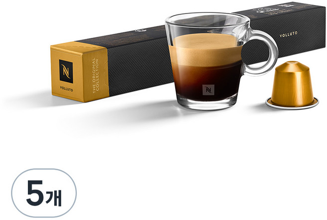 네스프레소 오리지널 에스프레소 볼루토 캡슐커피, 4.5g, 10개입, 5개