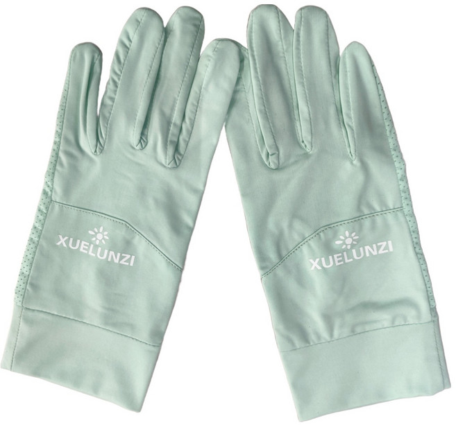 冰絲防曬手套 涼感觸控, 果綠