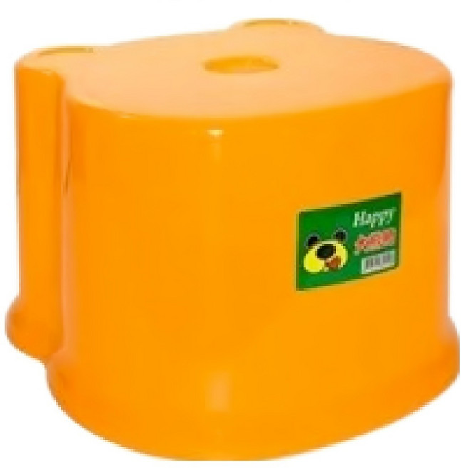 百貨King 大熊寶寶椅/塑膠椅/椅凳, 橘色