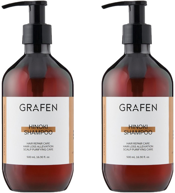 GRAFEN 檜木洗髮乳, 500ml, 2個