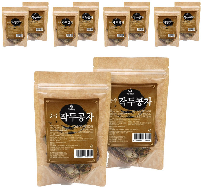 티랑 순수 국내산 작두콩차 볶음, 50g, 1개입, 10개