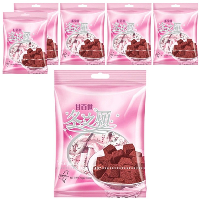 KAISER 甘百世 冬之願巧克力, 70g, 6袋