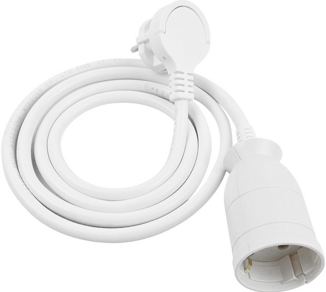 원스탑 국내생산 납작 제로갭 연장선 1구 16A, 7m, 화이트, 1개