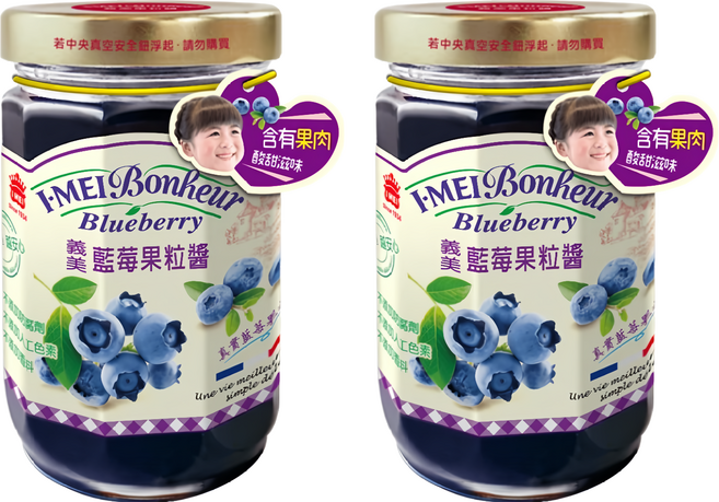義美 果粒醬 藍莓, 300g, 2罐