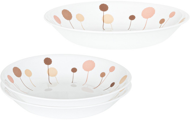 코렐 꽃솜 찬기 중 2p + 대 1p, 1세트, 혼합색상