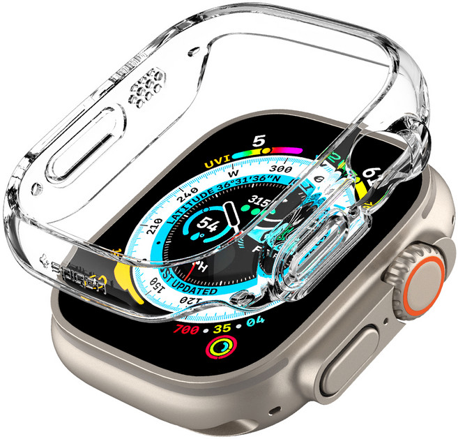 슈피겐 애플워치 케이스 씬핏, 크리스탈클리어, 1개