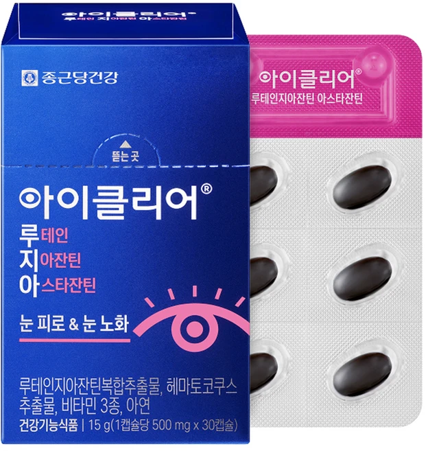 아이클리어 정품 루테인지아잔틴 아스타잔틴, 30정, 1개 - 쿠팡