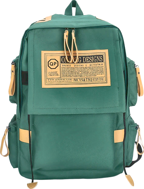 bebehome 立體時尚帆布雙肩後包 580g, 綠色