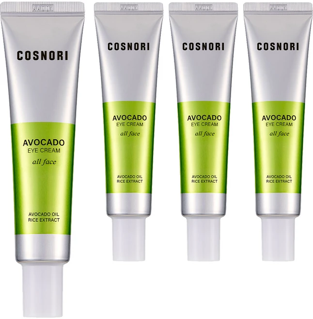 [비건뷰티] 코스노리 아보카도 아이크림 올 페이스, 4개, 30ml - 쿠팡