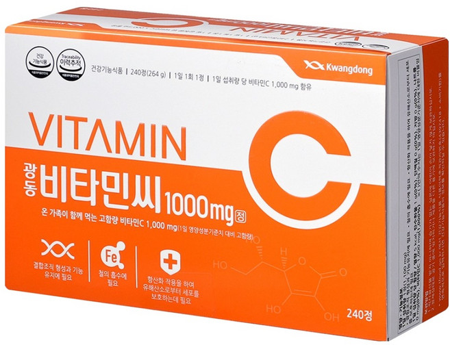 광동제약 비타민C 1000mg 8개월분, 240정, 1개