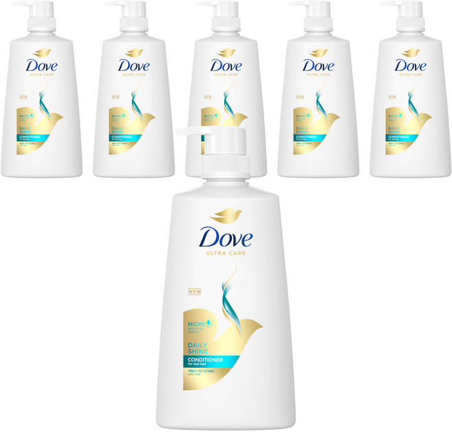 도브 데일리샤인 컨디셔너, 660ml, 6개