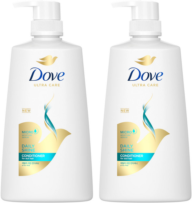 도브 데일리샤인 컨디셔너, 660ml, 2개