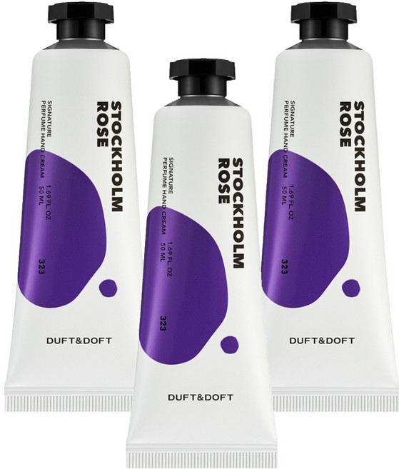더프트앤도프트 시그니처 퍼퓸 핸드크림 스톡홀름로즈, 50ml, 3개