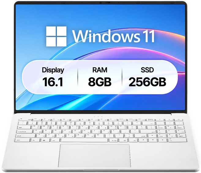 베이직스 2026 베이직북 16 인텔 UHD, Basic White, 256GB, 8GB, WIN11 Home, BB1624FW-S