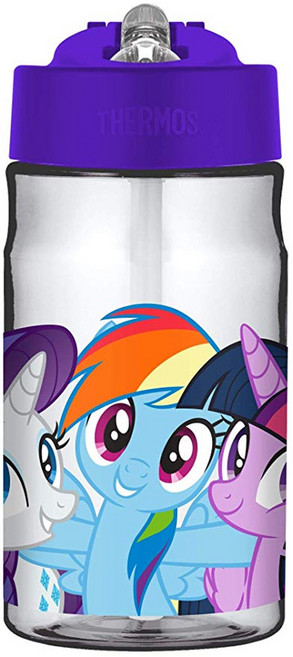 THERMOS 膳魔師冷水壺 Tritan材質 兒童專用硬體咬嘴, 彩虹小馬, 355ml, 1個