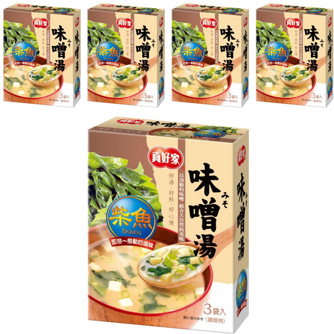 真好家 柴魚味噌湯, 30g, 5盒
