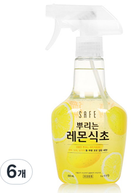 세이프 뿌리는 레몬식초, 400ml, 6개