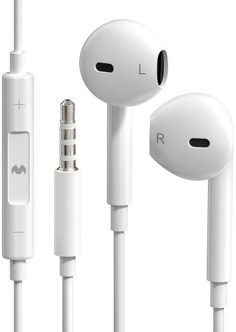 구스페리 스테레오 오픈형 유선 이어폰 3.5mm, 화이트