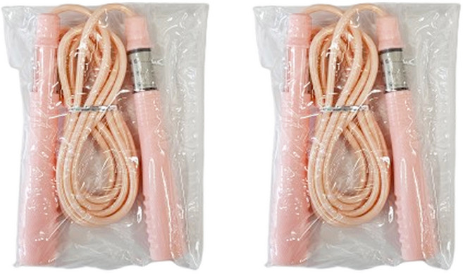 이신 길이조절 줄꼬임방지 줄넘기, 핑크, 2개