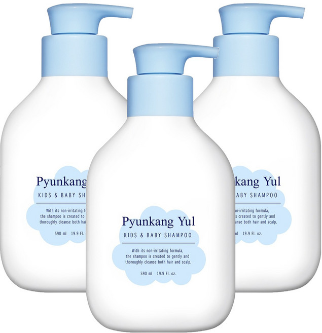 편강율 키즈 앤 베이비 샴푸 스위트허브, 3개, 590ml