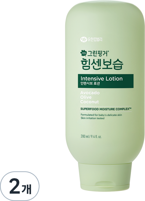 그린핑거 힘센보습 인텐시브 로션, 280ml, 2개