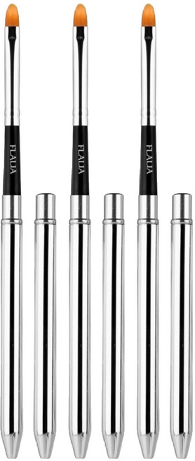 플라리아 립 메이크업브러쉬, 클래식, 3개