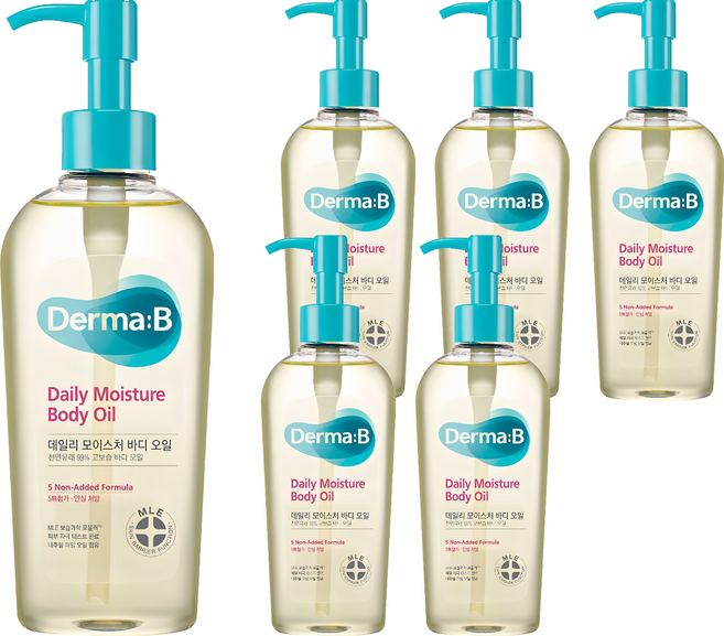 더마비 데일리 모이스처 바디오일 프레쉬 피치향, 200ml, 6개