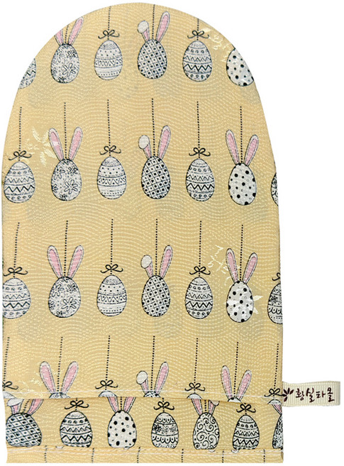 황실타올 꿈꾸는 계란 인견 때타올 장갑형, 혼합색상, 1개입, 1개