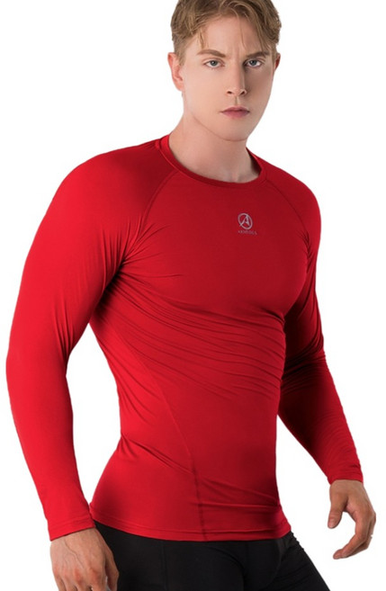 아르메데스 남성용 테크핏 긴팔 축구 야구 등산 라이딩 트래킹 베이스레이어 언더레이어 상의 AR-141