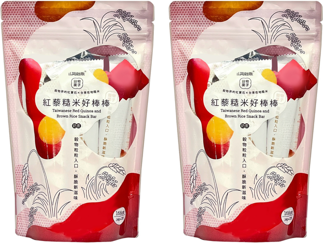山海經脈 紅藜糙米好棒棒 12支, 168g, 2包