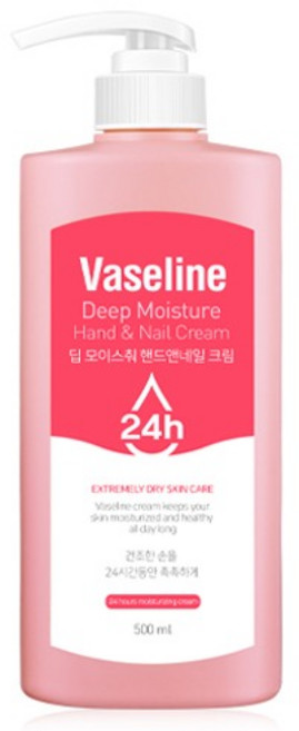 시투와이 바세린 24h 딥 모이스춰 핸드앤네일 크림, 500ml, 1개