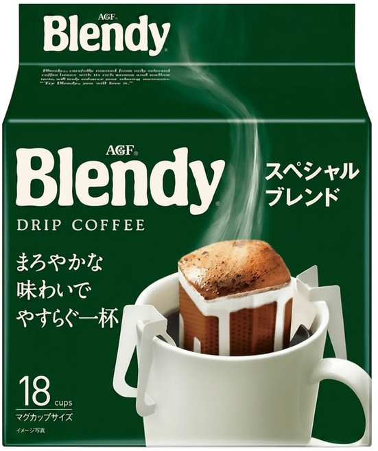 AGF Blendy 濾掛式咖啡 特級, 7g, 18包, 1袋