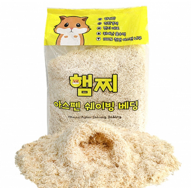 햄찌 아스펜 쉐이빙 베딩, 10L, 1개