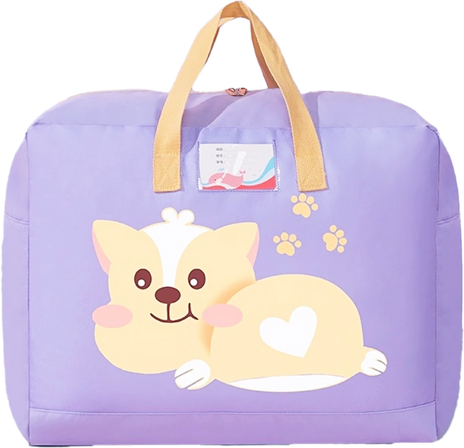 bebehome 多功能幼兒園棉被收納袋, 黃柴犬, 1個